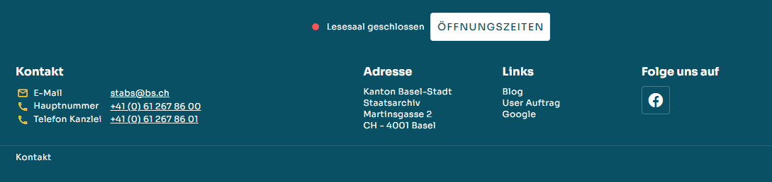 CMS footer example