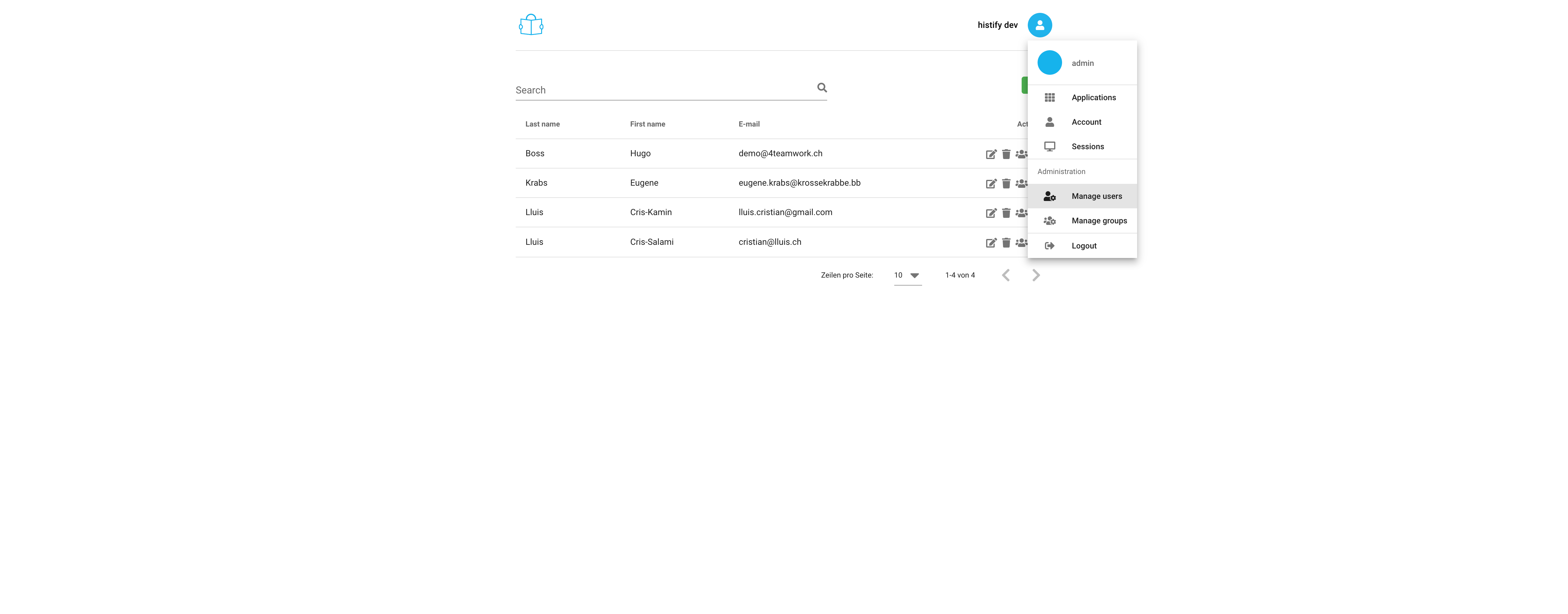 Portal create user